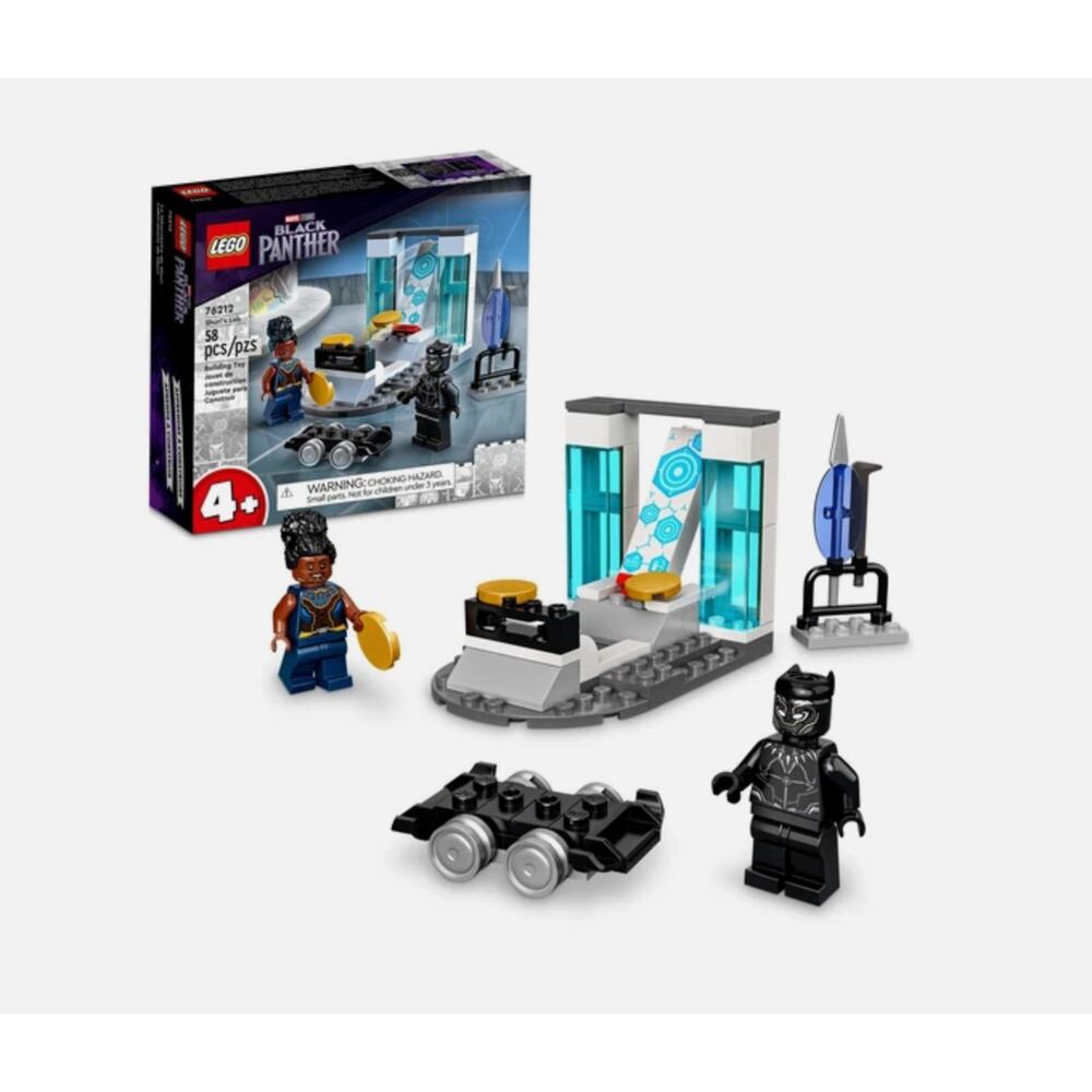 Lego NEW Marvel Studios Black Panther 58pc SHURI'S LAB Building Toy Item #76212